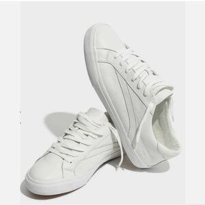 Madewell Sidewalk Low-Top Sneakers White Leather Sneakers Size 7.5